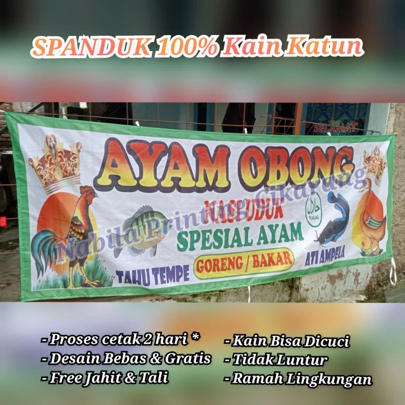 Cetak Spanduk Kain Lamongan